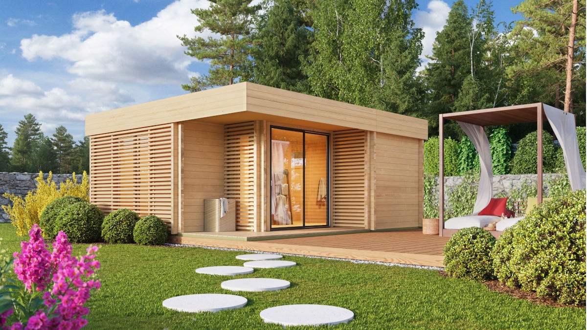 Sauna house with a spacious lounge GIOCOSO 70