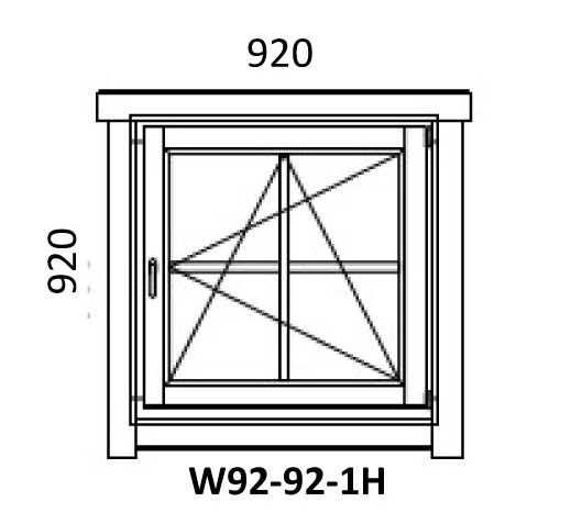 Turn/tilt Single Window (Double Glazed) | 92 x 92 cm