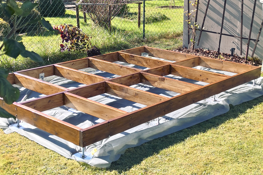 Using Timber For Rv Foundation Timber frame foundation XS 43x95 | 3 x 3m