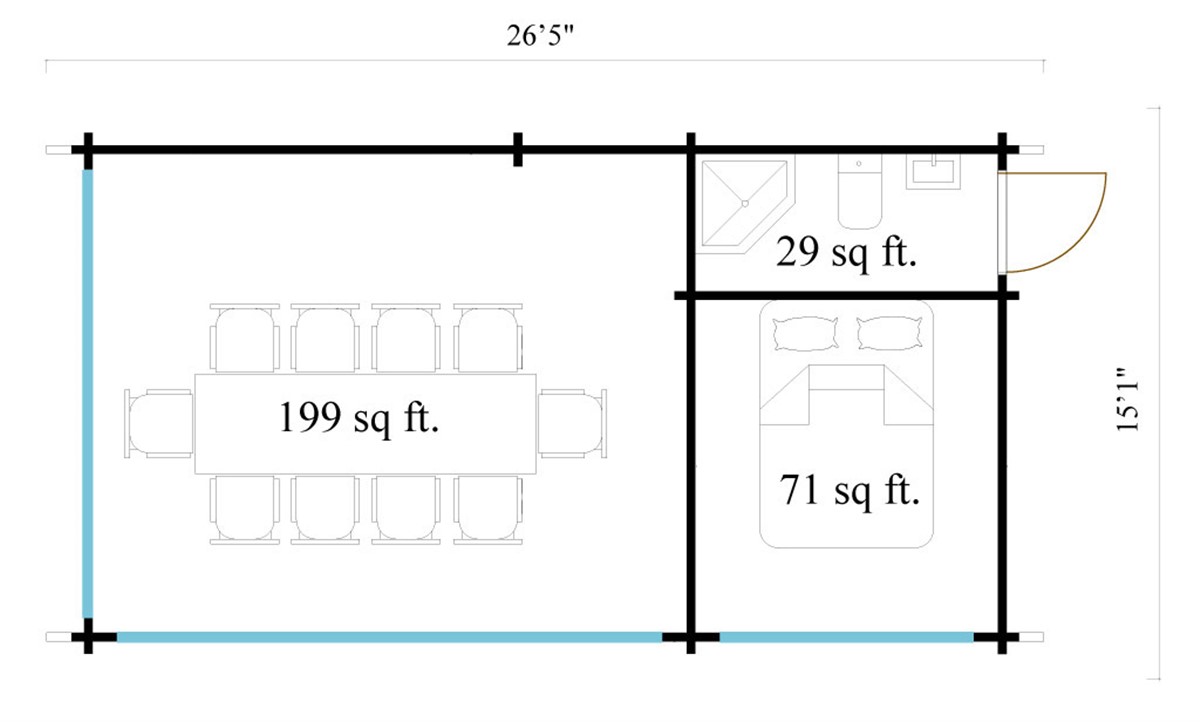 Outdoor Kitchen Lounge MAREK 70 x m