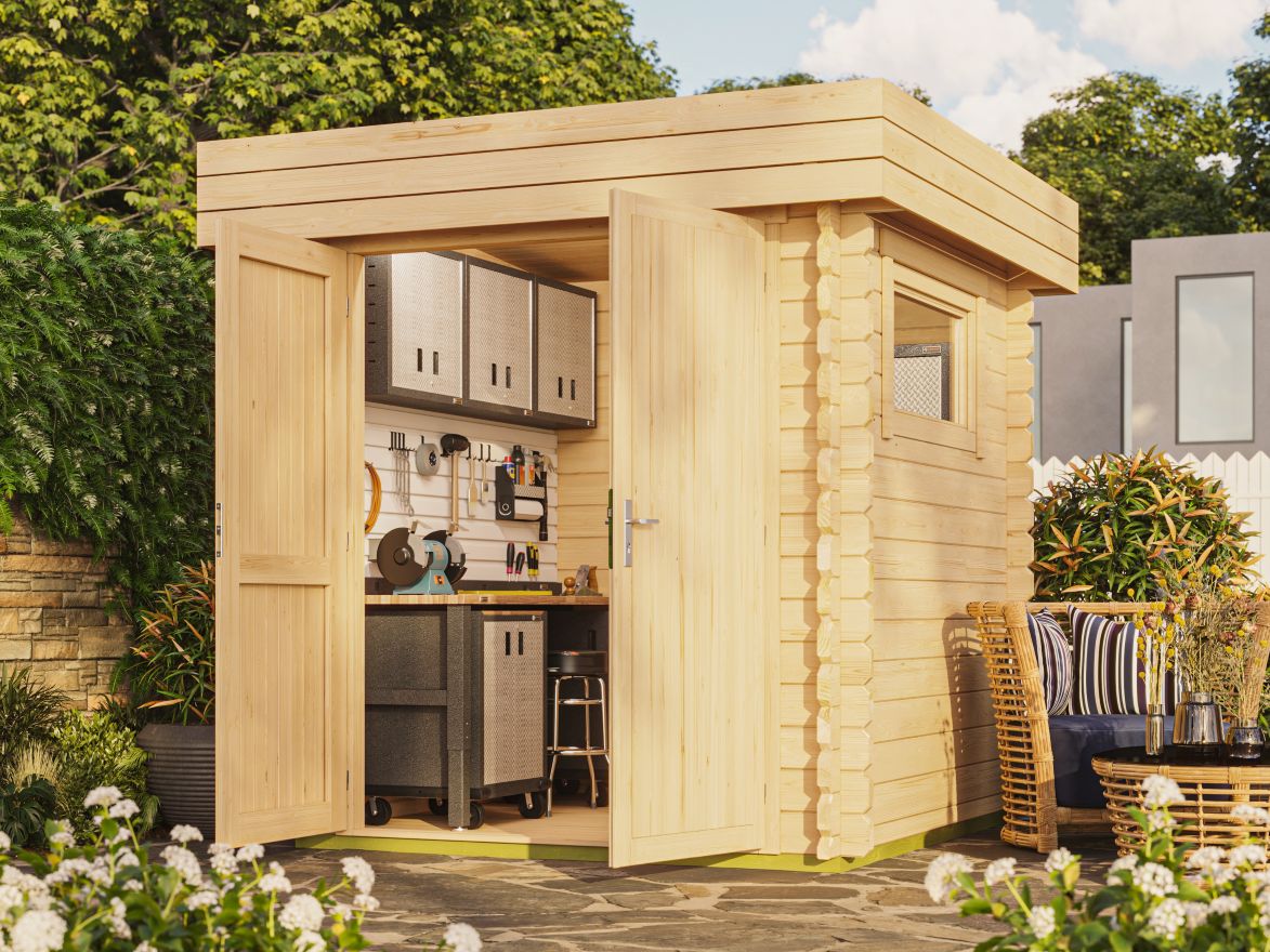 Wooden garden sheds